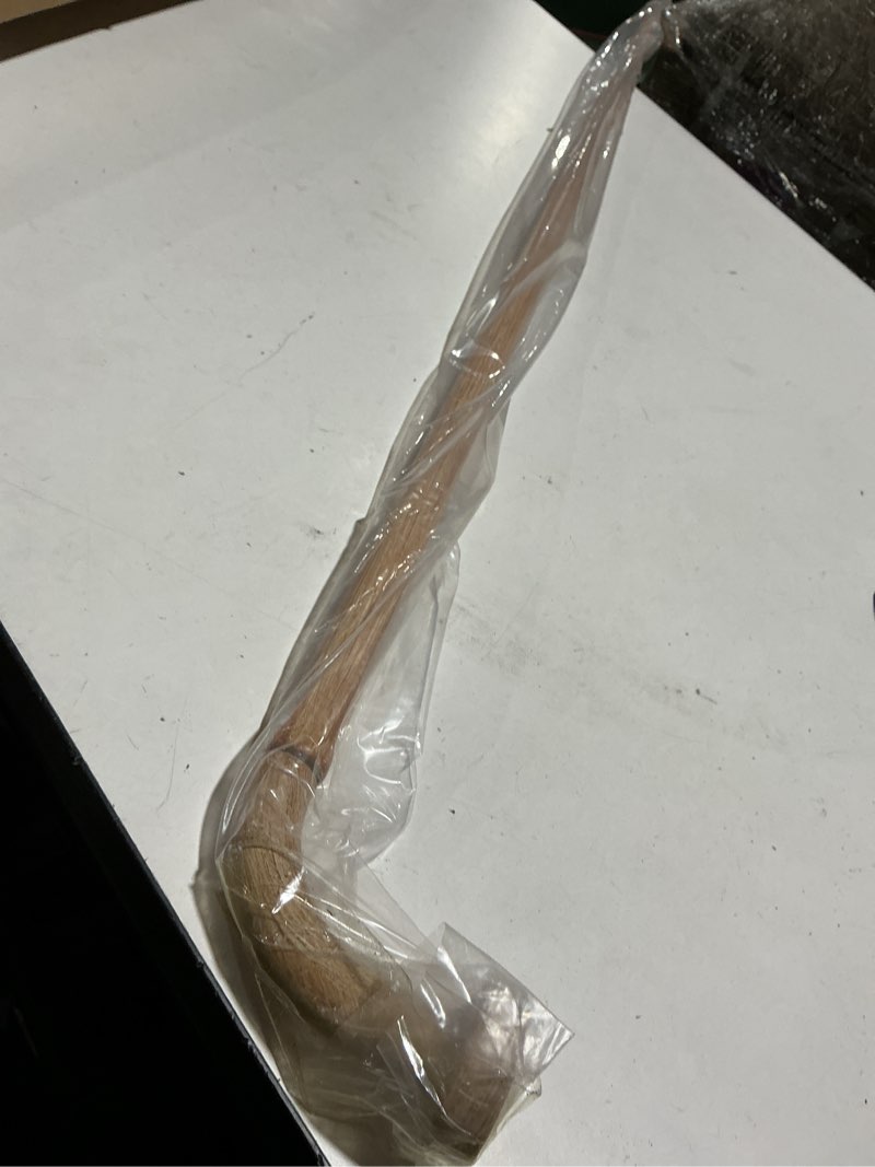 Condition photo showing Good Condition for light wood grain disc curtain rods, 48-84 inches window curtain rod,adjustable room darkening drapery rod with aluminum finials and brackets,wrap around design 48-84" light wood grain