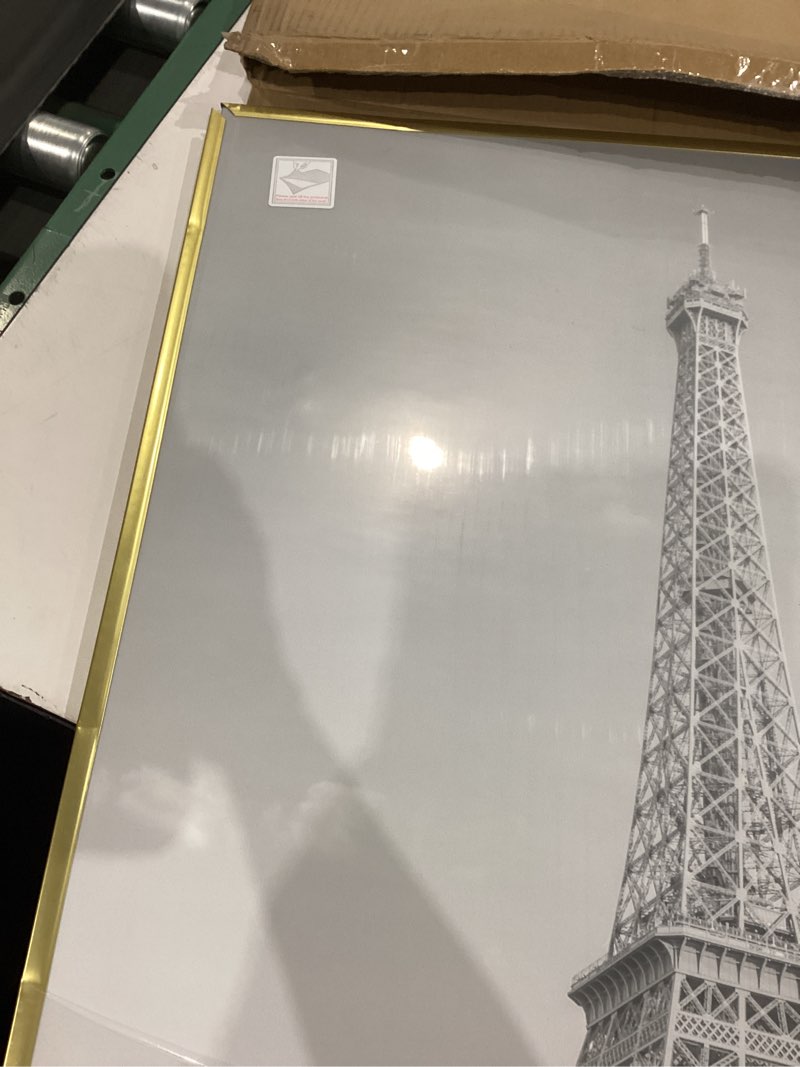 Condition photo showing As Is for upsimples 24x36 poster frame gold 3 pack, scratch-proof picture frames 24 x 36 for photo gallery - slide-in strips, horizontal or vertical wall mounting gold 24x36