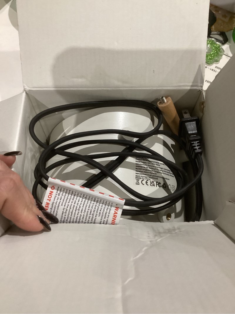 Condition photo showing As Is for Gaiatop Portable Space Heater for Indoor Use, 1000W/600W Small Electric Desk Heater for Bedroom or Office, 2s PTC Ceramic Heating, Overheat & Tip-Over Protection, Cute Gifts for Women Men, White