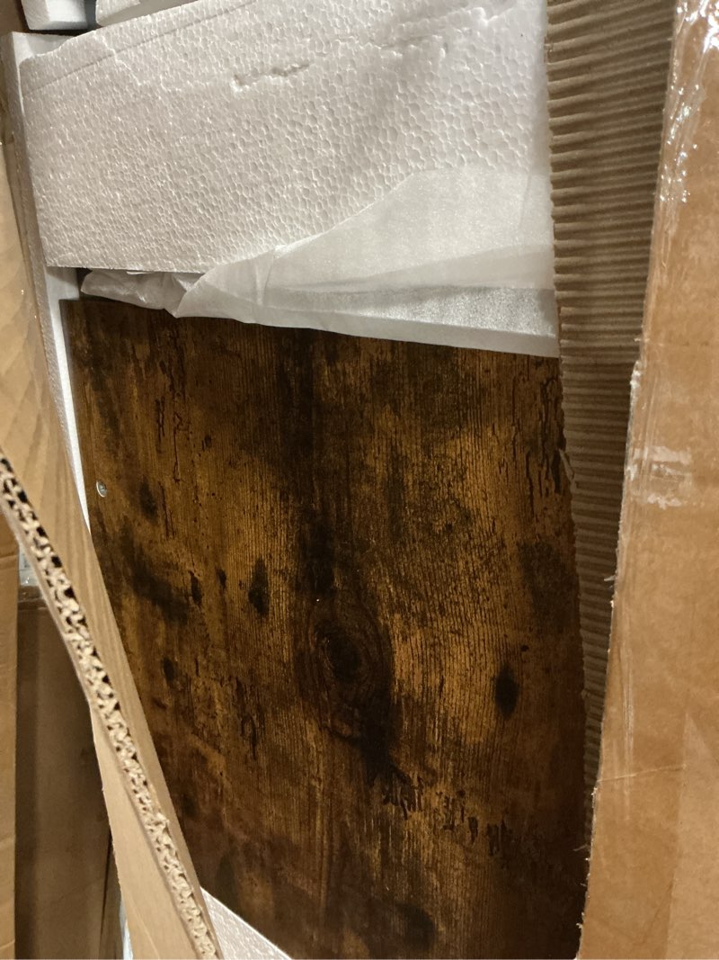 Condition photo showing Good Condition for PRAISUN 70.8 X 29.5 Inch Computer Desk with Deeper Desktop, Gaming Office Writing Work Desk for Home Office, Study, Bedroom, Work from Home, Metal Frame, Rustic Brown Rustic Brown 70*29.5inch