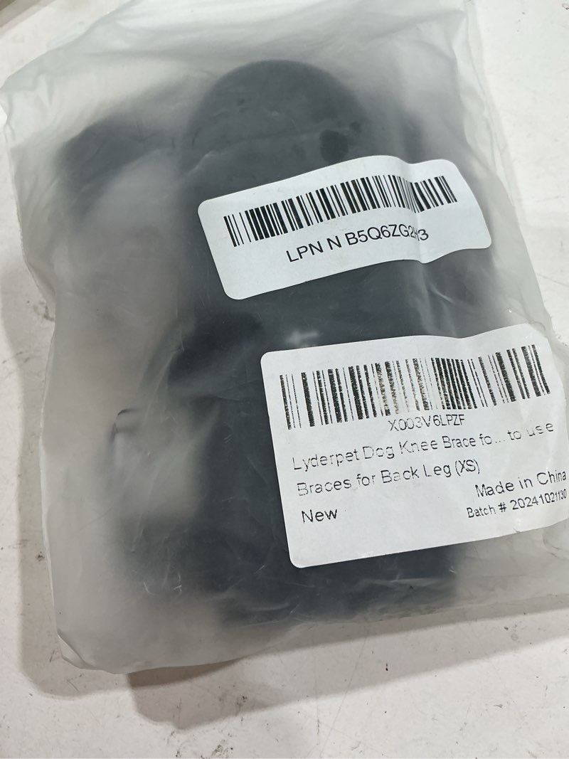 Condition photo showing New/Like New for lyderpet dog knee braces for back leg for support, cruciate ligament brace for dogs rear leg with torn acl, metal side stabilizers keep the joint warm and stable, dog acl brace hind leg (xs)