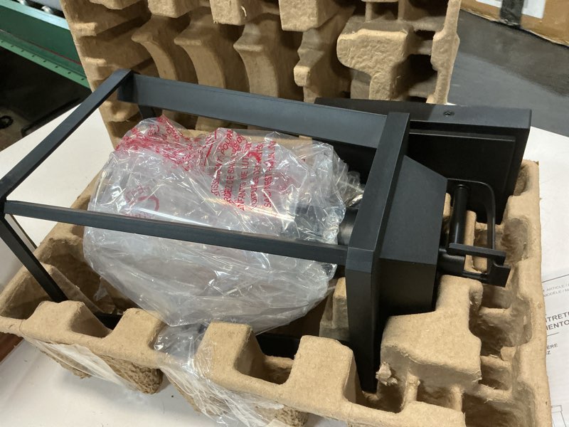 Condition photo showing Good Condition for quoizel amsted 1-light 13.13-in h matte black outdoor wall light