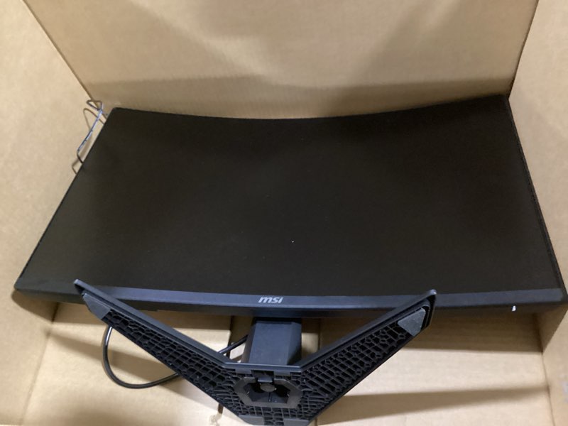 Condition photo showing As Is for MSI MAG 245F X24 24-inch 1920 x 1080 (FHD) Gaming Monitor, 240Hz, FreeSync Premium, HDR Ready, HDMI, VGA Port, VESA Mountable, Tilt, 4-Side Slim Bezel, 0.5ms, Black