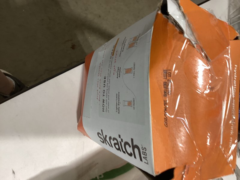 Condition photo showing New/Like New for skratch labs hydration sports drink mix packets – real?fruit electrolyte powder for fast hydration & endurance | orange | 20 pack | vegan, non?gmo, clean ingredients