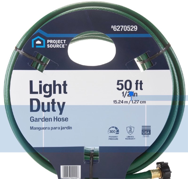 Project Source 1/2-in x 50-ft Green Hose