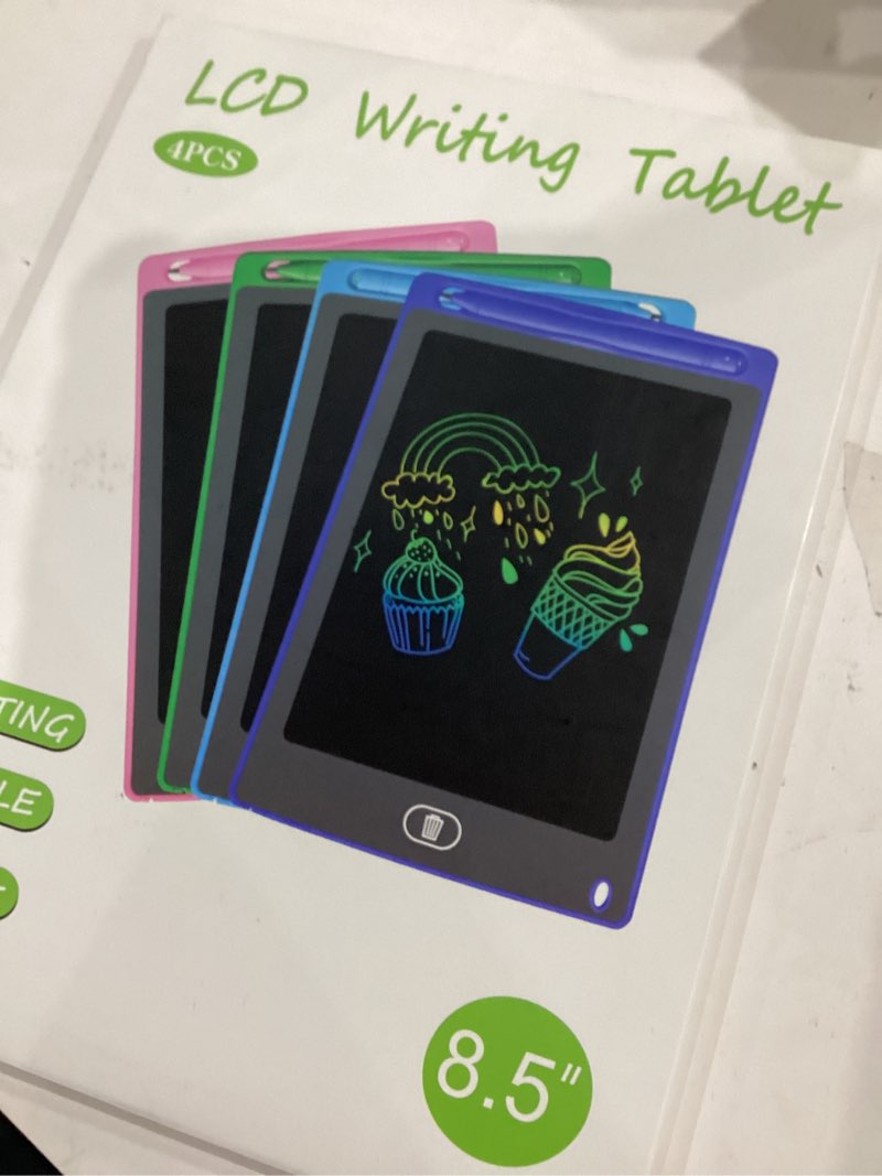 Condition photo showing Good Condition for 4 pack lcd writing tablet for kids, 8.5 inch colorful doodle board drawing tablet, educational learning toys birthday gifts for boys girls age 3 4 5 6 7 8
