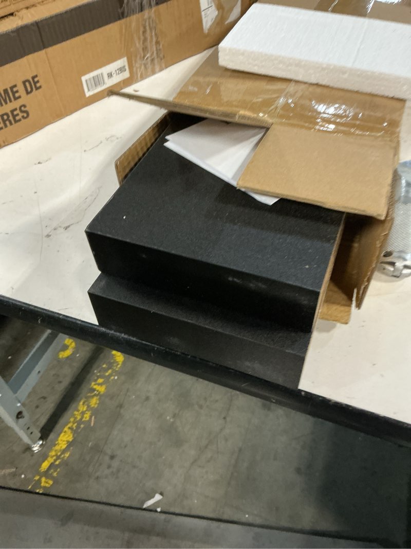 Condition photo showing Good Condition for BAMEOS Floating Shelf,Wall Shelf,Decor Wall Mounted Shelves,Hanging Shelf Set L24xW6 for Bathroom Kitchen Living,Kitchen,Room Bedroom Storage,Black 24x6 Black