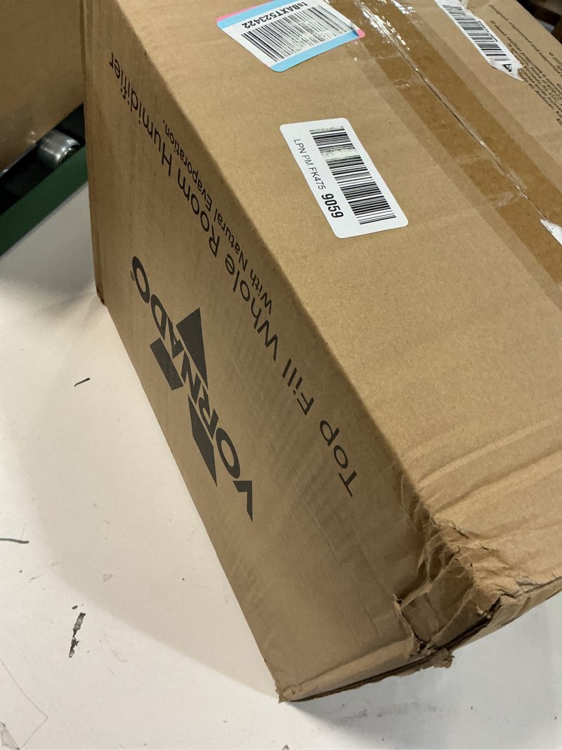 Condition photo showing Good Condition for Vornado EV3 Whole Room Evaporative Humidifier, 1.5 gal Capacity, Electronic Humidistat, Top Fill, 54-Hour Run Time, 10 Speed Settings, Energy Efficient, 2 Antimicrobial Wicks, Easy To Clean, Black