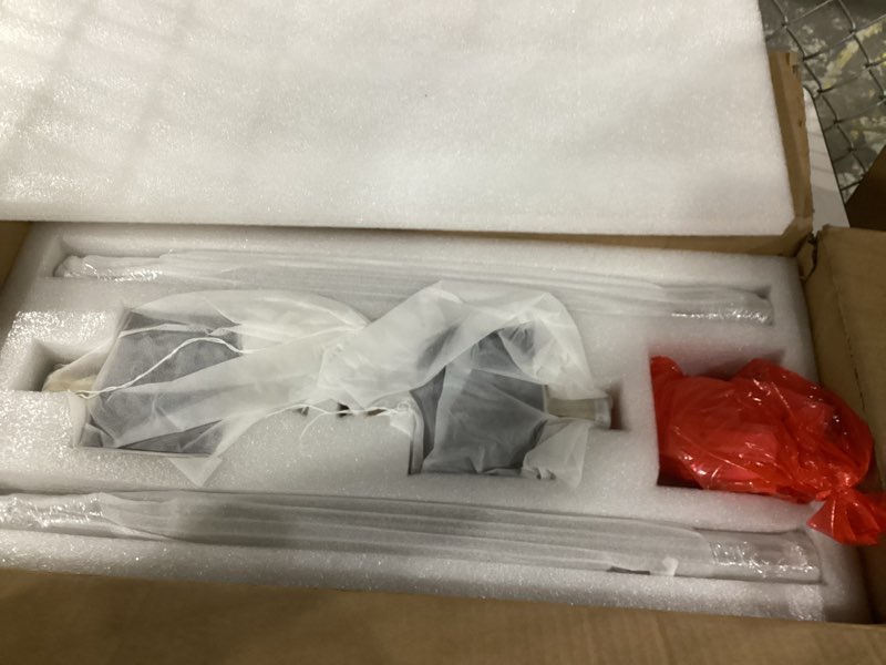 Condition photo showing New/Like New for 2-Light Modern Brushed Titanium Gold Wall Sconce with Clear Glass Crystal Luxury Wall Light Fixtures for Bedroom Living Room Bathroom Vanity Mirror Light Fixtures Set of 2