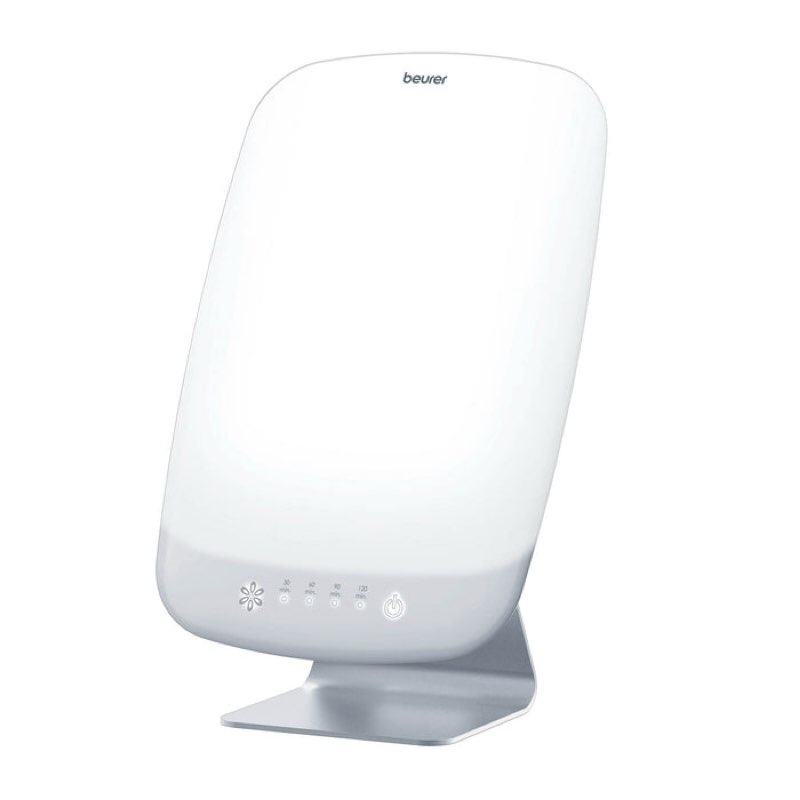 beurer tl95 light therapy lamp with 10,000 lux, extra bright lamp with sunshine like led and 6 dimme
