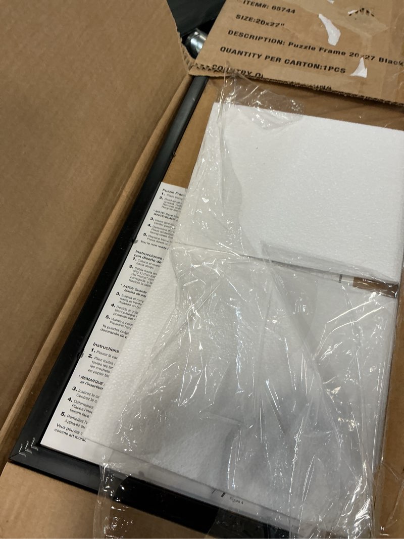 Condition photo showing Good Condition for lavie home 20x27 picture frame for wall display, 20x27 black picture frame with hd plexiglas, 20 x 27 poster frame 1 pack, display frame for vertical or horizontal, classic collection
