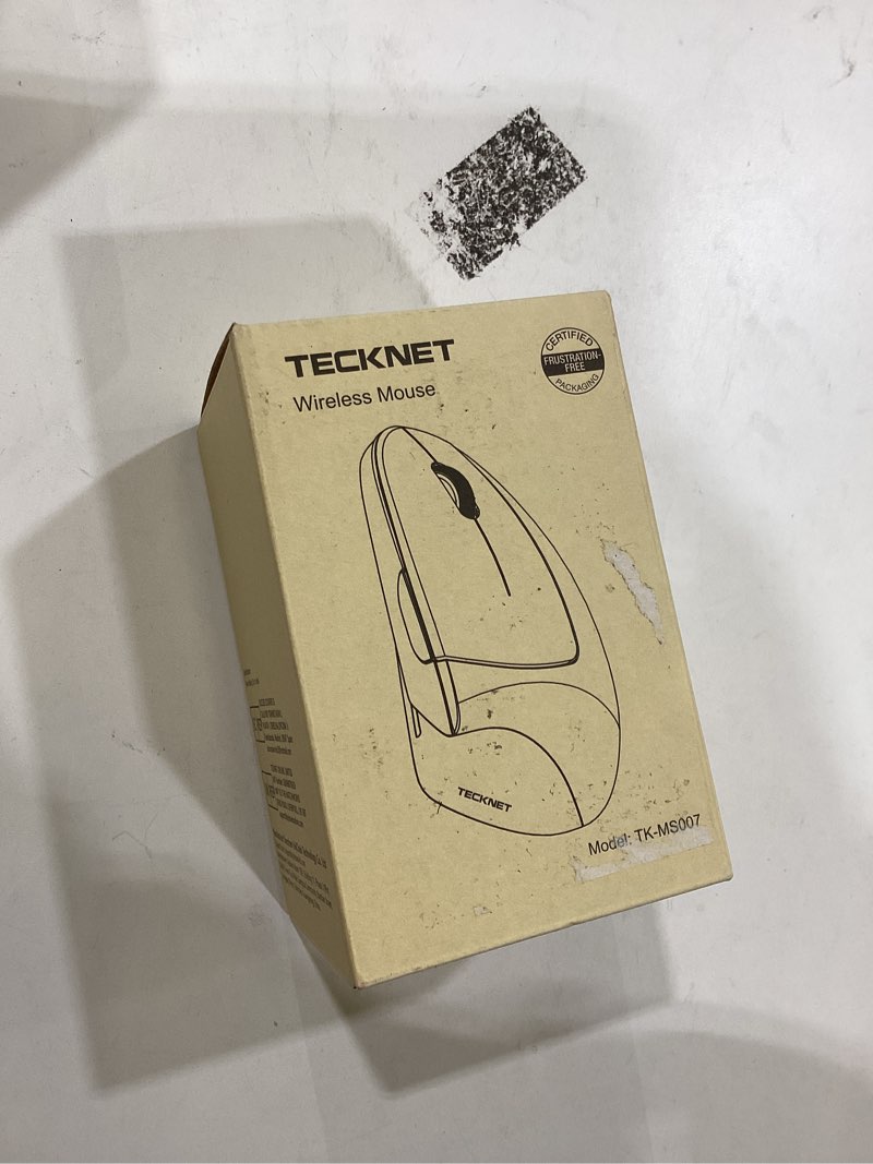 Condition photo showing Good Condition for TECKNET Ergonomic Mouse, Wireless Bluetooth Vertical Mouse, 4800 DPI Optical Tracking, 6 Adjustable DPI, Quiet Clicks, 2.4GHz with USB A Receiver, 12 Months Battery, 6 Buttons, Wide Compatibility Black