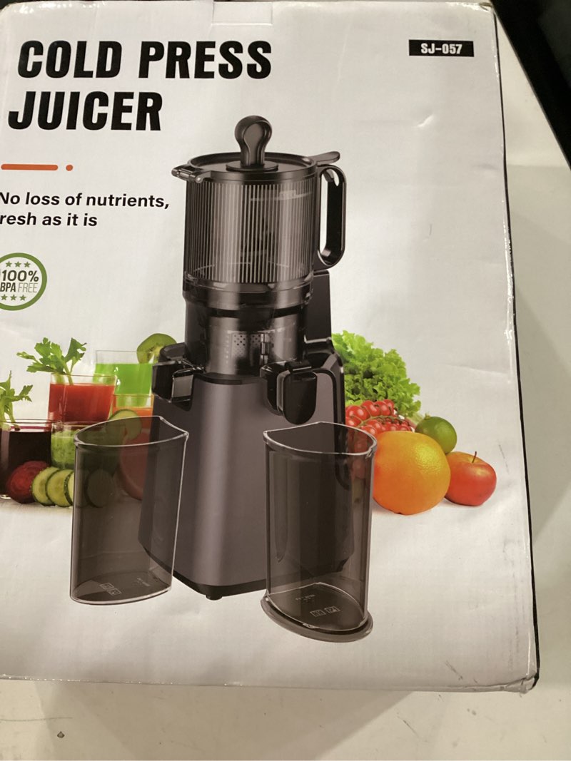 Cold press juicer