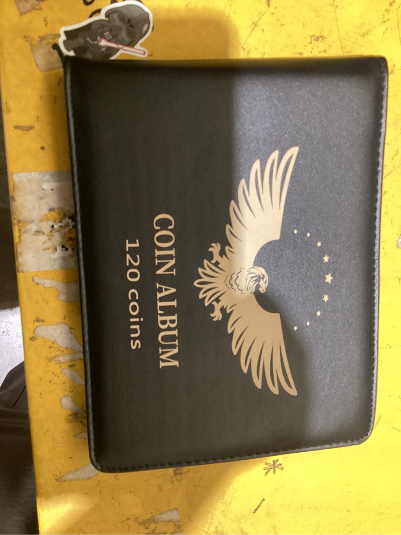 Condition photo showing Good Condition for mudor coin collection holder book for collectors, pvc free, 120 pockets collecting storage album organizer supplies for half dollar, silver dollar (120 pockets)