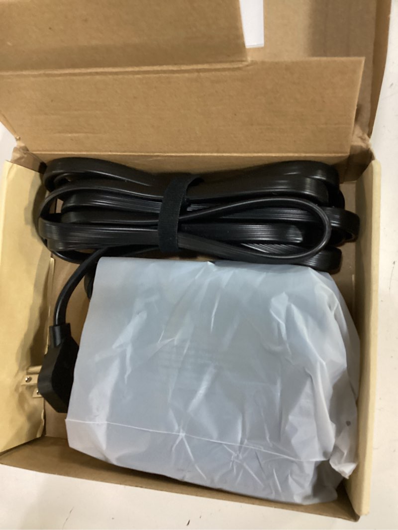 Condition photo showing Good Condition for tessan surge protector power strip, 10 ft flat plug extension cord with 3 usb (1 usb c) 8 outlets, 1250w, 900j protection, 3 sided outlet extender with power switch for office, dorm room, black 10 feet black with 1 usb c
