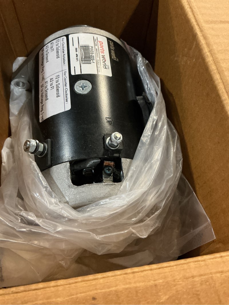 Condition photo showing As Is for starter generator for ez-go golf carts fe290 fe350 (1980-1993) gsb107-01, gsb107-01a, gsb107-04a, 420-44005, sg-800, 30083-69d, 1012316, 1018337-01, 72-25-15421, 16511-g1,420-44000 - 1 year support