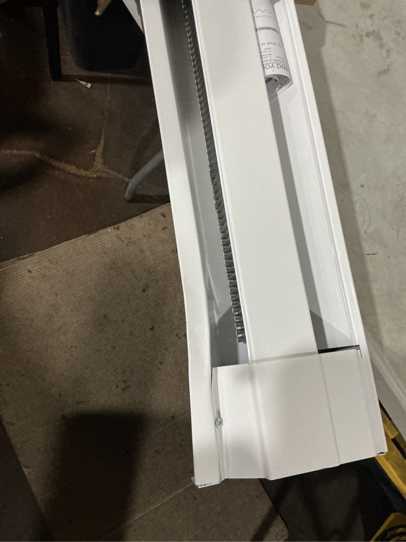 Condition photo showing As Is for cadet 48-in 240-volt 1000 -watt standard electric baseboard heater