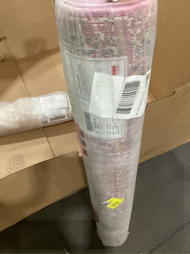 Condition photo showing New/Like New for Pink Bosphorus Mardin Regal Clover rug  4’x6’