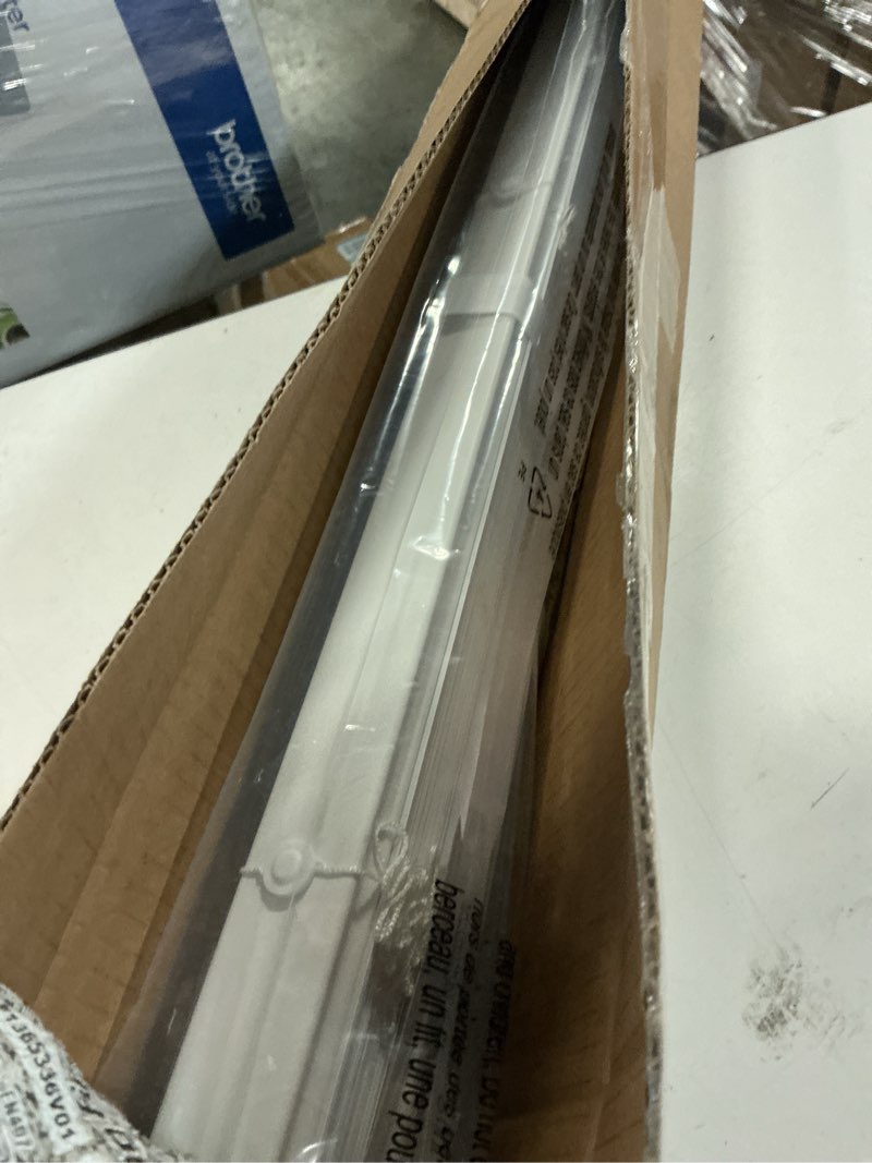 Condition photo showing Good Condition for LazBlinds No Tools No Drill 1" Vinyl Mini Blinds, Cordless Blinds for Windows, Light Filtering Horizontal Window Blinds & Shades, 30 1/2" W x 48" H, White Cordless-white 30 1/2" W x 48" H
