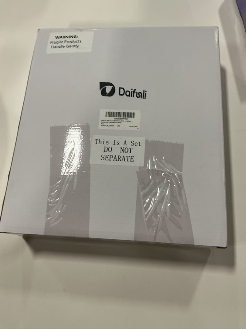 Condition photo showing New/Like New for 6ft Christmas Garland Decoration Realistic Norfolk Pine Greenery Dried Orange Slices Farmhouse Wood Beaded Garland Vintage Holiday Decor for Fireplace Mantel Doorway Indoor Outdoor(Red)