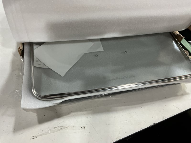 Condition photo showing Good Condition for vayepro 2-burner griddle pan with glass lid - nonstick stovetop griddle for gas & glass cooktops - aluminum camping grill pan for breakfast (pancakes/eggs/bacon) (22"l x 12"w x 1.77"th) 22" x 12" x 1.8"
