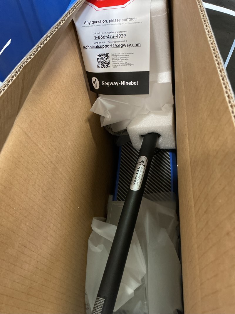 Condition photo showing New/Like New for Segway Ninebot eKickScooter - Electric Scooter for Kids 6-14, w/t Adjustable Handlebar Height (Only C2 Pro) for Riders up to 132 lbs, Includes New Cruise Mode, UL-2272 Certified