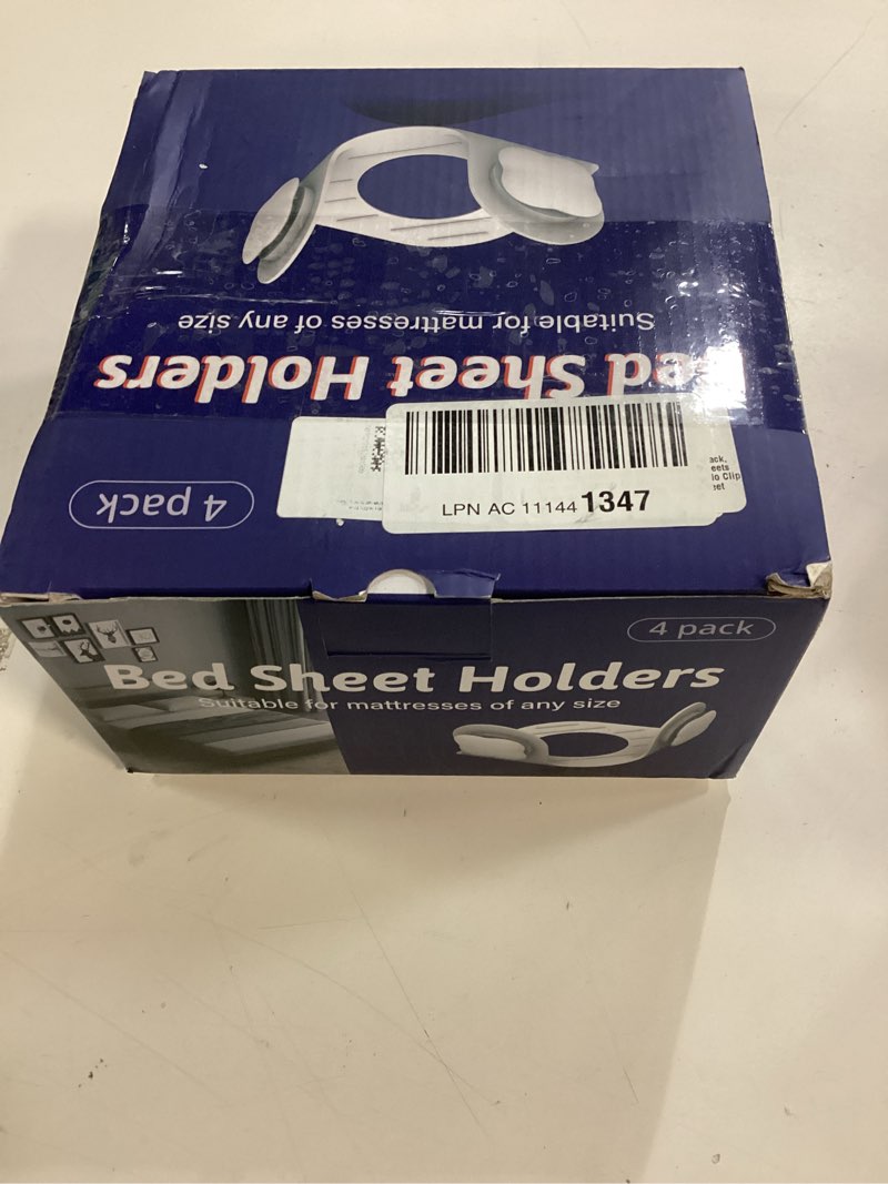 Condition photo showing New/Like New for Etatsen Sheet Holders for Corners 4-Pack, Newly Upgraded Lock Design Keeps Sheets Firm and Tight on All Mattress Sizes, No Clips or Straps Needed, Anti-Slip Fitted Sheet Holders