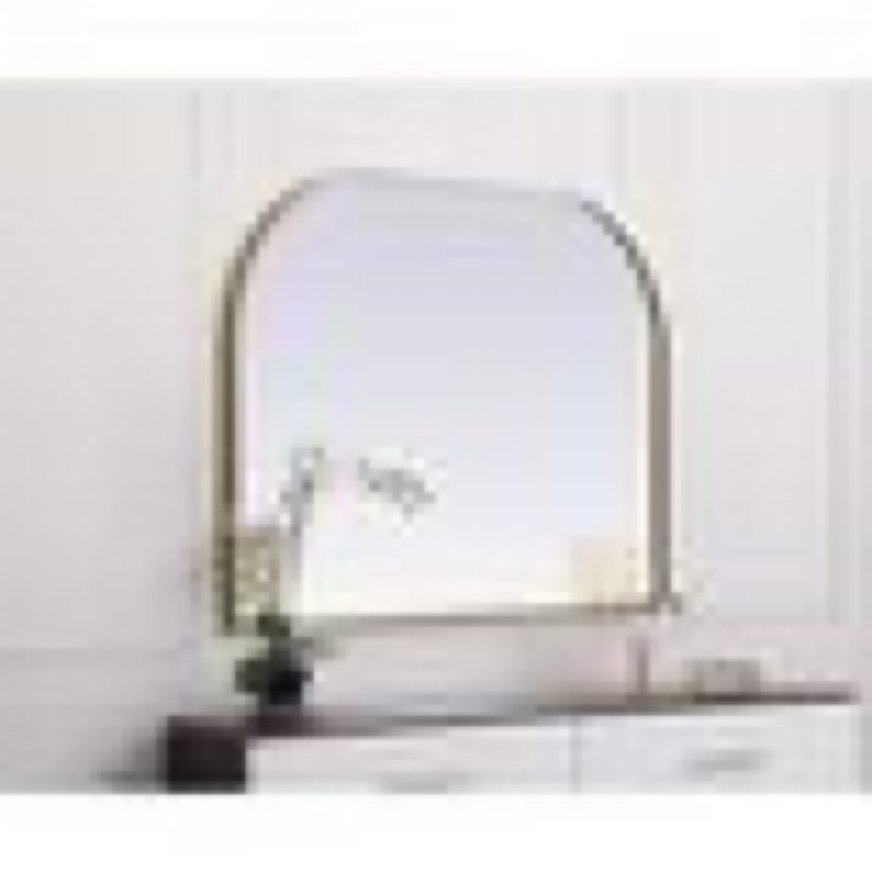 Condition photo showing As Is for blaire 40 x 30 inch brass mirror