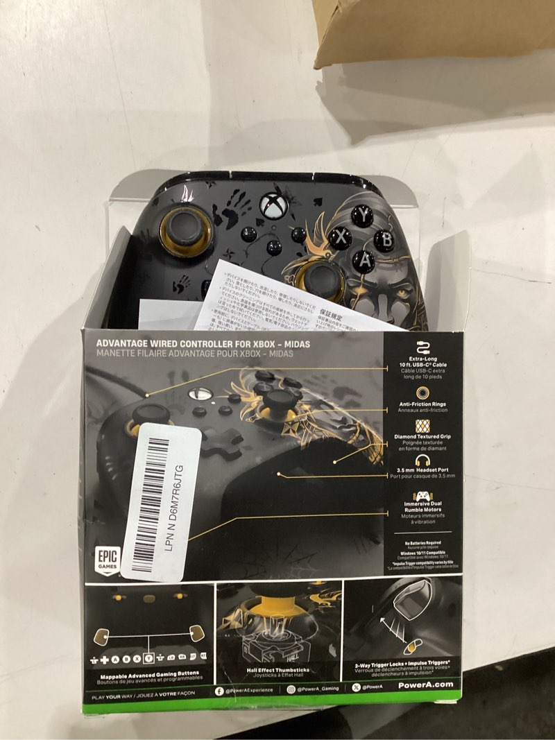 Condition photo showing Good Condition for powera advantage wired controller for xbox series x|s and windows 10/11 – fortnite midas, gamepad, wired video game controller, gaming controller, usb-c, works with xbox one, officially licensed, bonus virtual item included. fortnite midas advantage