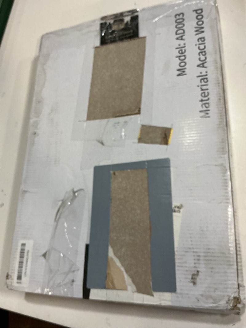 Condition photo showing New/Like New for wood cutting boards for kitchen, acacia wooden cutting board set, charcuterie board, large solid chopping board for meat, cheese, fruit, vegetables (set of 3) set of 3 (17"l x 12"w, 12"l x 10"w, 12"l x 7"w)