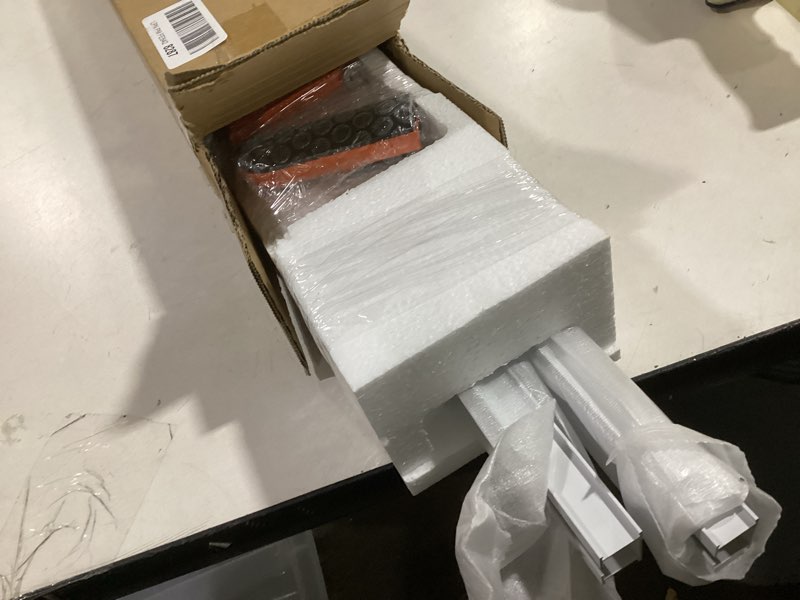 Condition photo showing Good Condition for Curtain Track, Ceiling Curtain Track for Room Divider, Ceiling Mount Rail Set with Roller Hooks, White, 6ft - 9ft white 6ft - 9ft