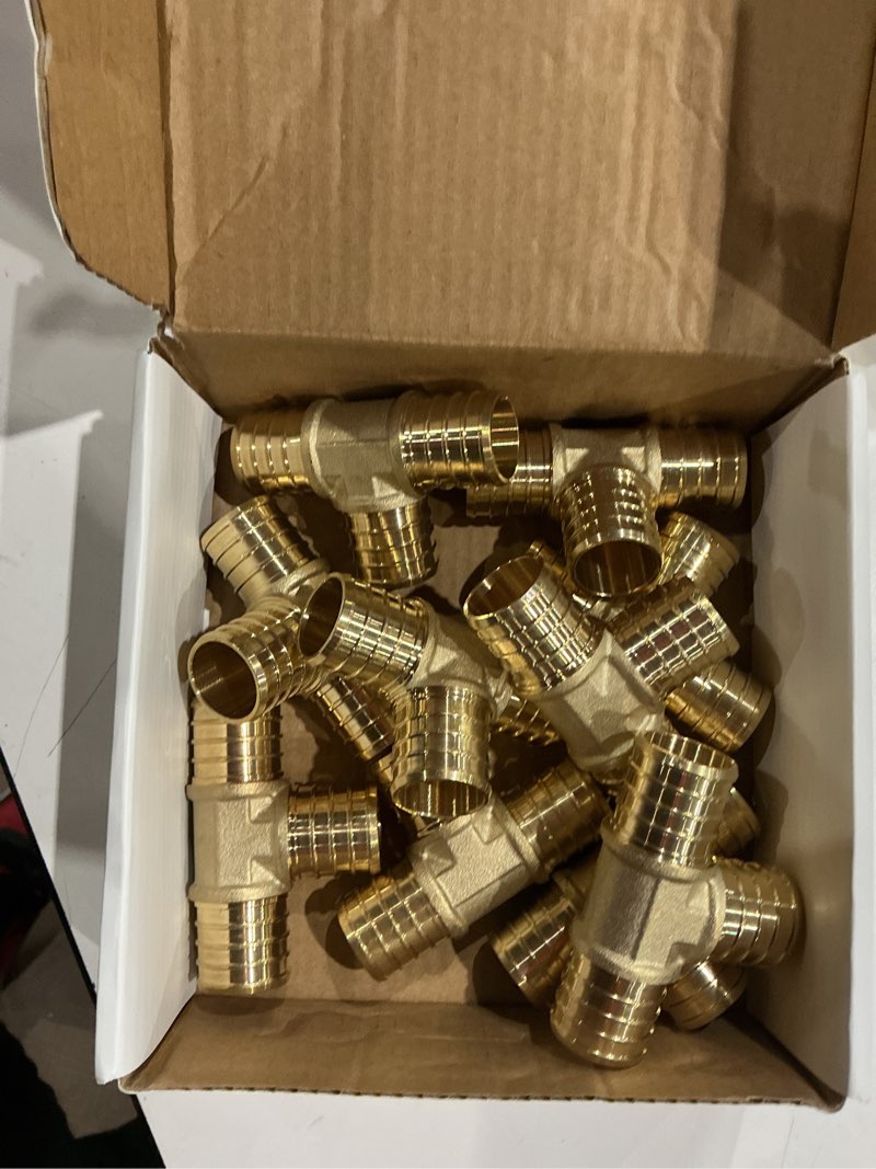 Condition photo showing Good Condition for 10 pack brass tubing t crimp pipe fittings: pex b f1807 to 1" pex b adapter, 1 inch, 10 pieces