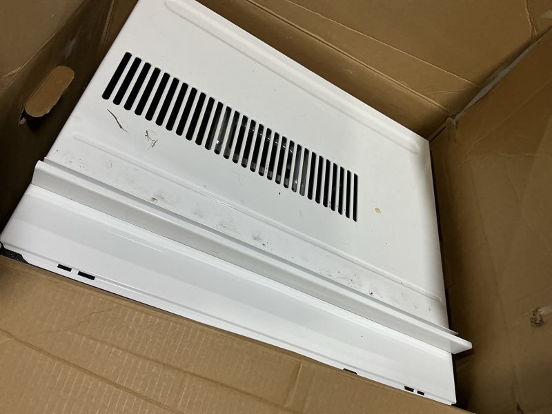 Condition photo showing Good Condition for 12,000 btu 115v window air conditioner cools 550 sq. ft. with wi-fi, remote and in white