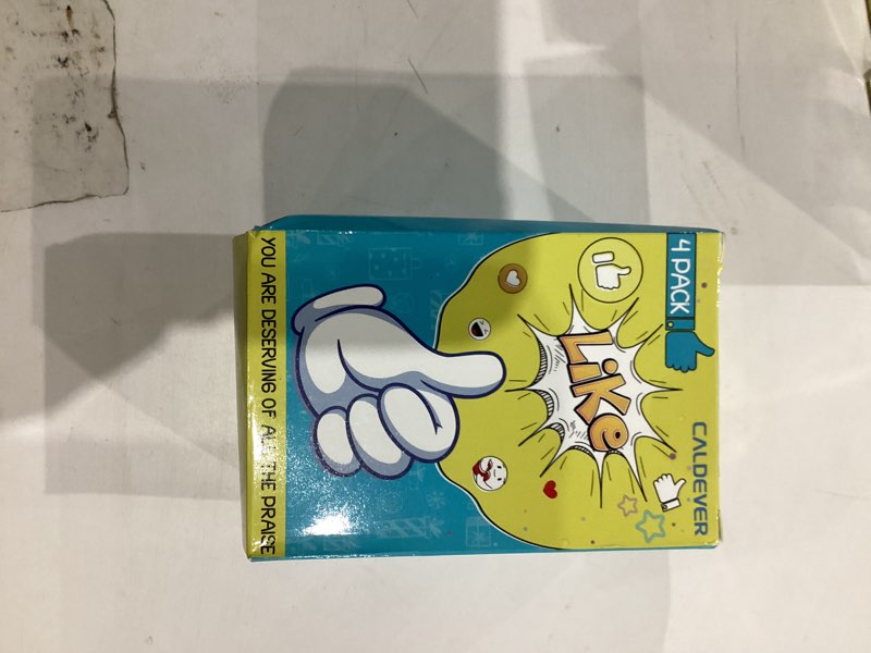 Condition photo showing New/Like New for Stocking Stuffers for Teen Boys Girls Kids Cell Phone Stand - 2 Pack Thumbs Up Lazy Phone Holder for Desk Birthday Gifts for Adults Women Men (Black/Purple/White/Yellow, 4) Black/Purple/White/Yellow 4