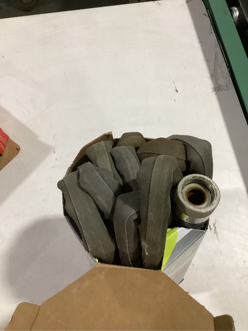 Condition photo showing As Is for zero-g lightweight, kink-resistant, heavy duty garden hoses (5/8" x 25')