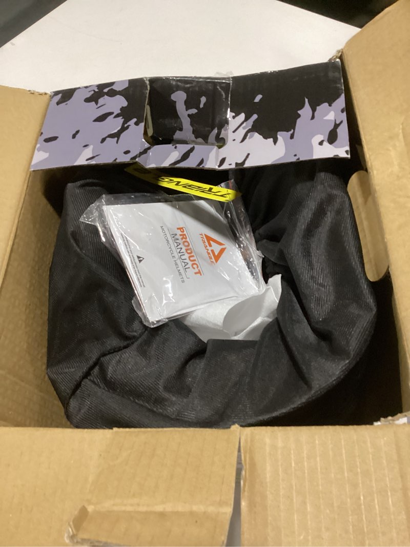 Condition photo showing Good Condition for triangle 3/4 motorcycle helmet,retro open face adults helmets with visor,half face moped helmet for men & women,dot approved helmets for cruiser scooter(xl) x-large glossy white