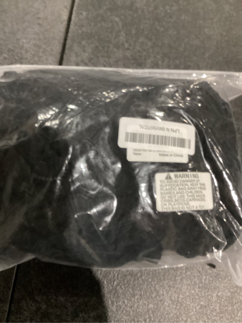 Condition photo showing Good Condition for melaluxe office chair cover with armrest covers? universal stretch desk chair cover, computer chair slipcovers (size: l) - black black with arm covers large