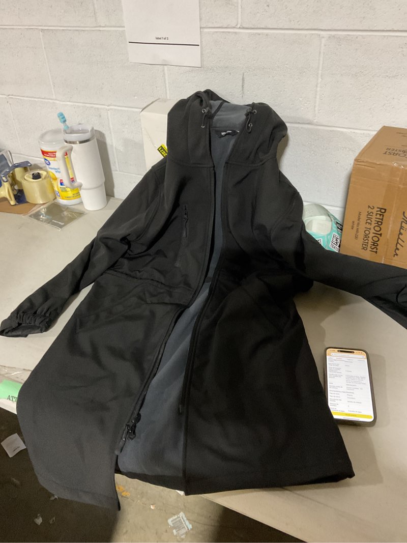Condition photo showing Good Condition for wantdo unisex waterproof swim parka long athletic swimwear warm winter coat with hood for adult and youth