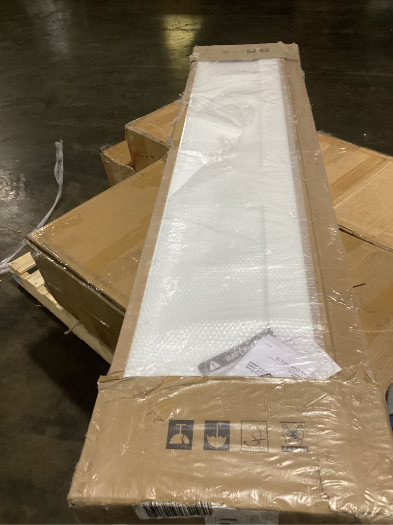 Condition photo showing New/Like New for preassembled white bifold doors for 28"×80" opening, sliding interior closet folding barn door slab with concealed hardware kit included, 3-panel, mdf wood panel covered with pvc surface 27-1/2''x78-3/4''(fit opening 28''x80-3/4'')