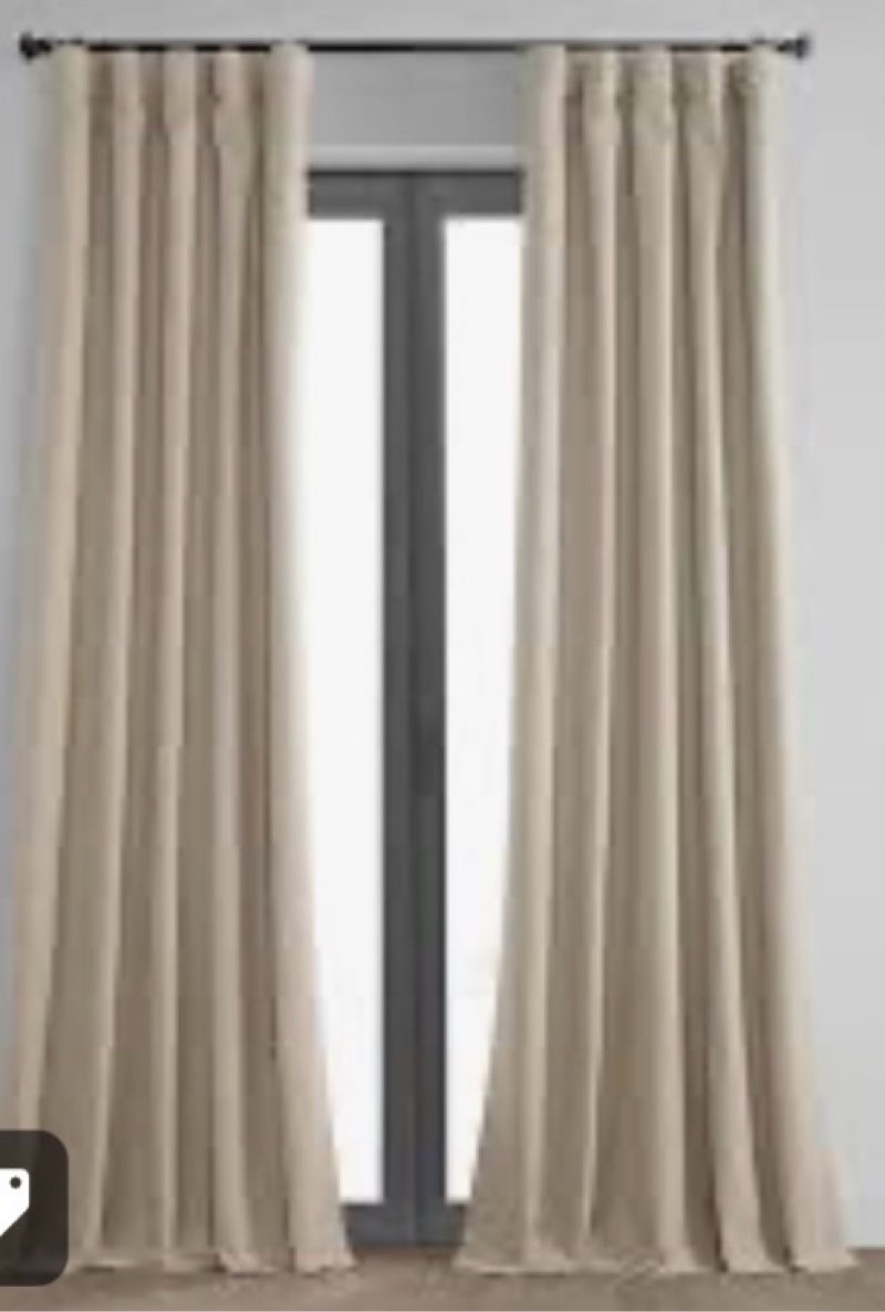 HPD Half Price Drapes Blackout Curtains for Bedroom & Living Room 50 X 96 Solid Cotton, PRCT-BO12B-9