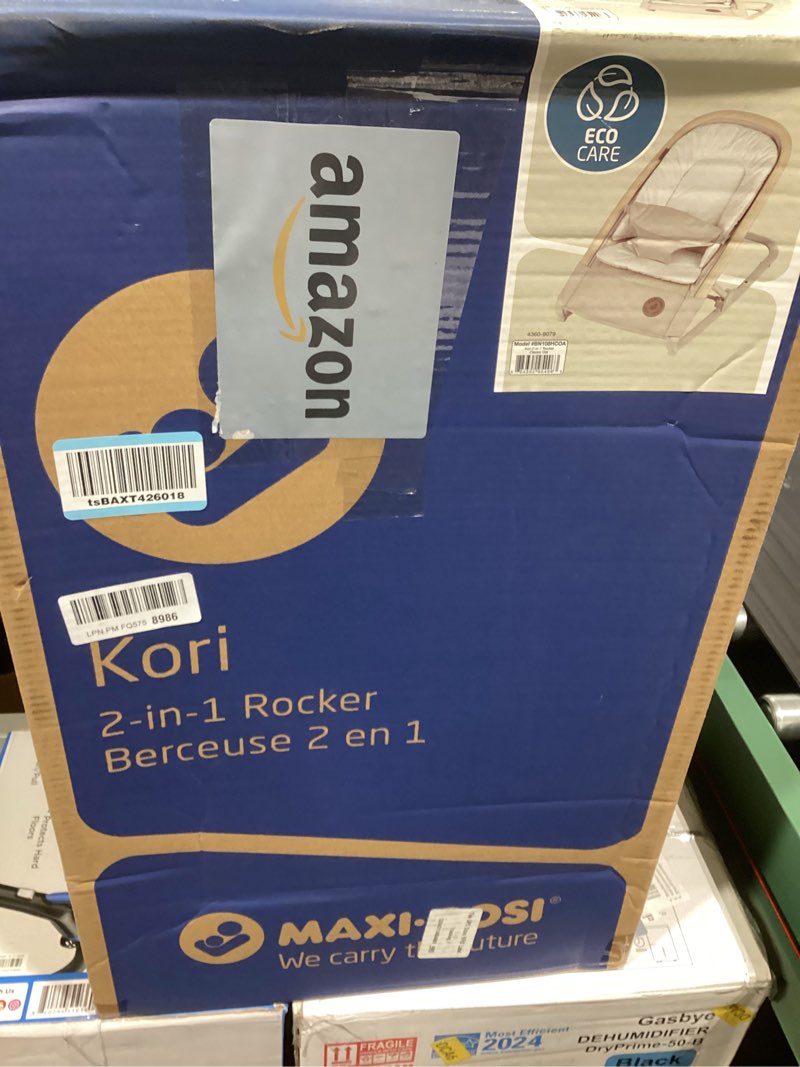 Condition photo showing Good Condition for Maxi-Cosi Kori 2-in-1 Baby Bouncer Seat for Infants, Baby Rocker Chair, Portable Baby Bouncer, Classic Oat