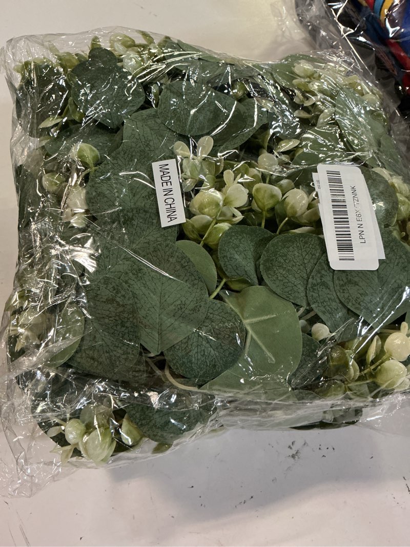 Condition photo showing New/Like New for lskytop 4 pcs green eucalyptus round wreath artificial farmhouse wreath for door wall window decor,11inch/pc 4pc light green wreath