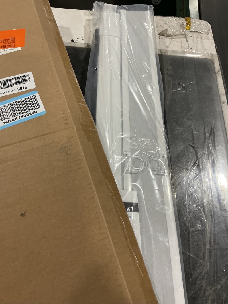 Condition photo showing Good Condition for lazblinds no tools no drill cordless cellular shades, top down bottom up (tdbu) honeycomb shades for home, blackout light blocking thermal insulation blinds for windows, 33" w x 72" h, white blackout - white 33" w x 72" h