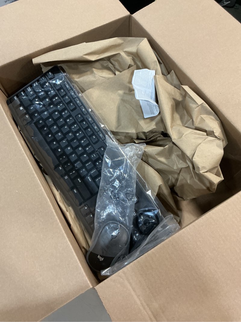 Condition photo showing Good Condition for logitech mk270 wireless keyboard and mouse combo for windows, 2.4 ghz wireless, compact mouse, 8 multimedia and shortcut keys, 2-year battery life, for pc, laptop - black