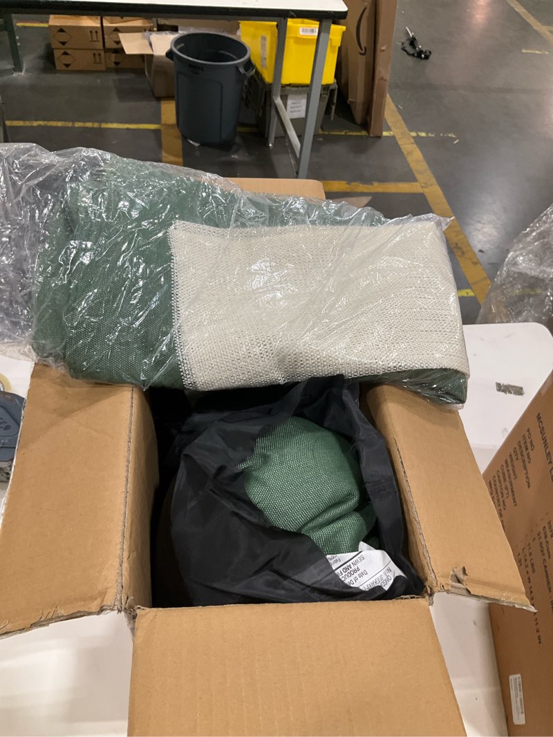 Condition photo showing Good Condition for art leon waterproof outdoor seat cushion 24"x 24" 30d high density foam patio chair cushions with non-slip backing patio cushions for patio furniture porch swing garden bench camping stadium green 24*24*5 green