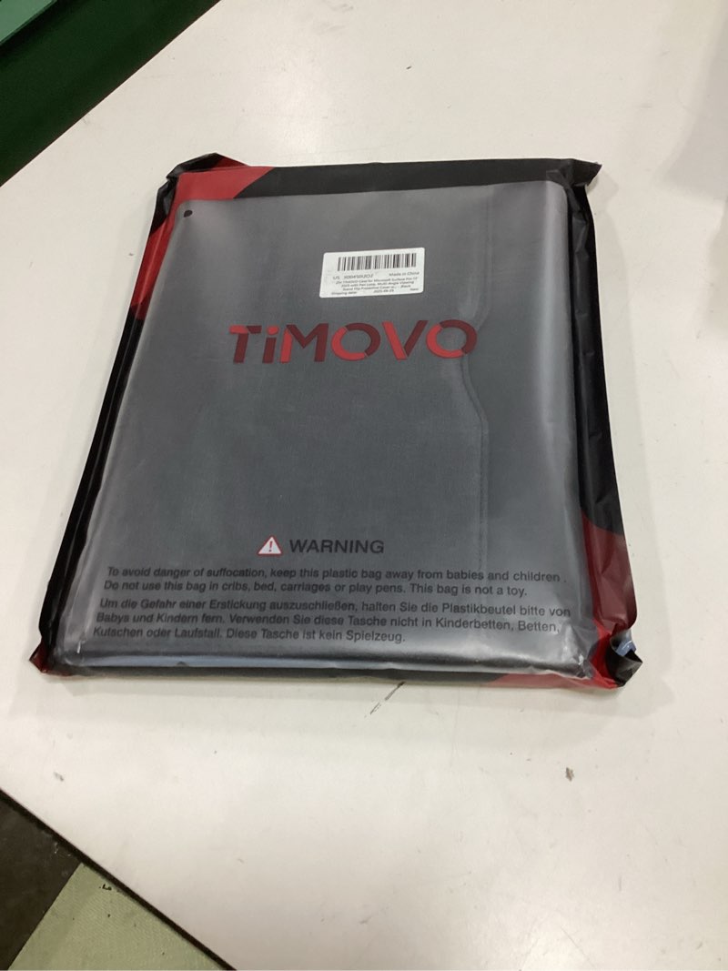 Condition photo showing New/Like New for timovo case for microsoft surface pro 12 inch 2025 with pen loop, multi-angle viewing stand flip protective cover with hard back, auto wake/sleep, compatible with type cover keyboard, black
