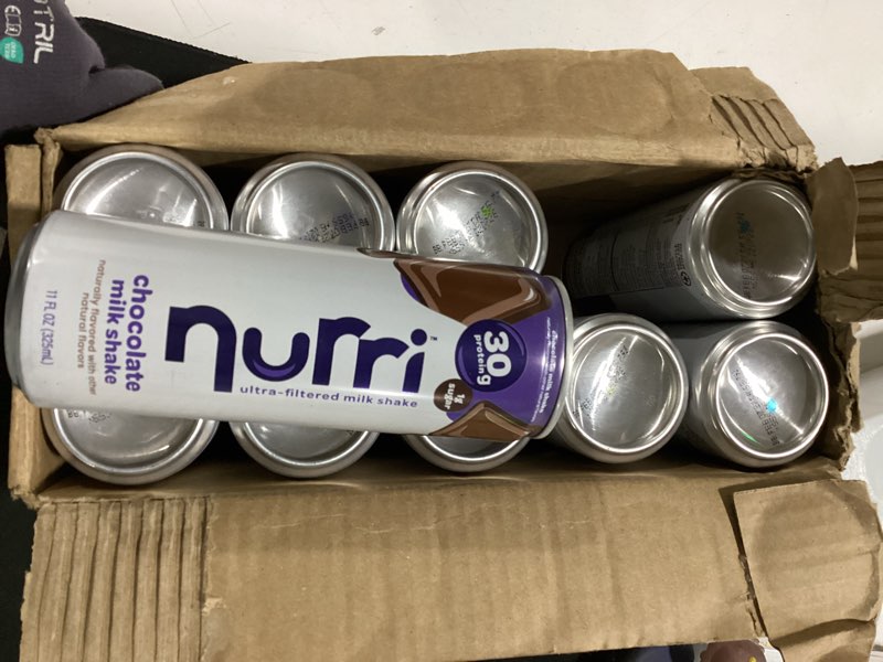Condition photo showing New/Like New for nurri - 30g protein ultra filtered milk shake – chocolate - lactose free, low sugar, 150 calories, 10 vitamins and minerals - 11 fl oz, 10 cans chocolate 11 fl oz (pack of 10)