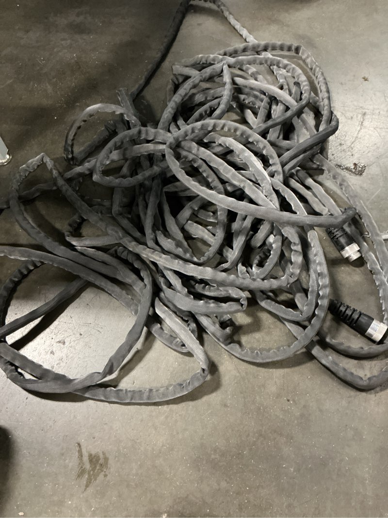 Condition photo showing As Is for zro-g teknor apex 5/8-in x 100-ft premium -duty kink free woven gray hose