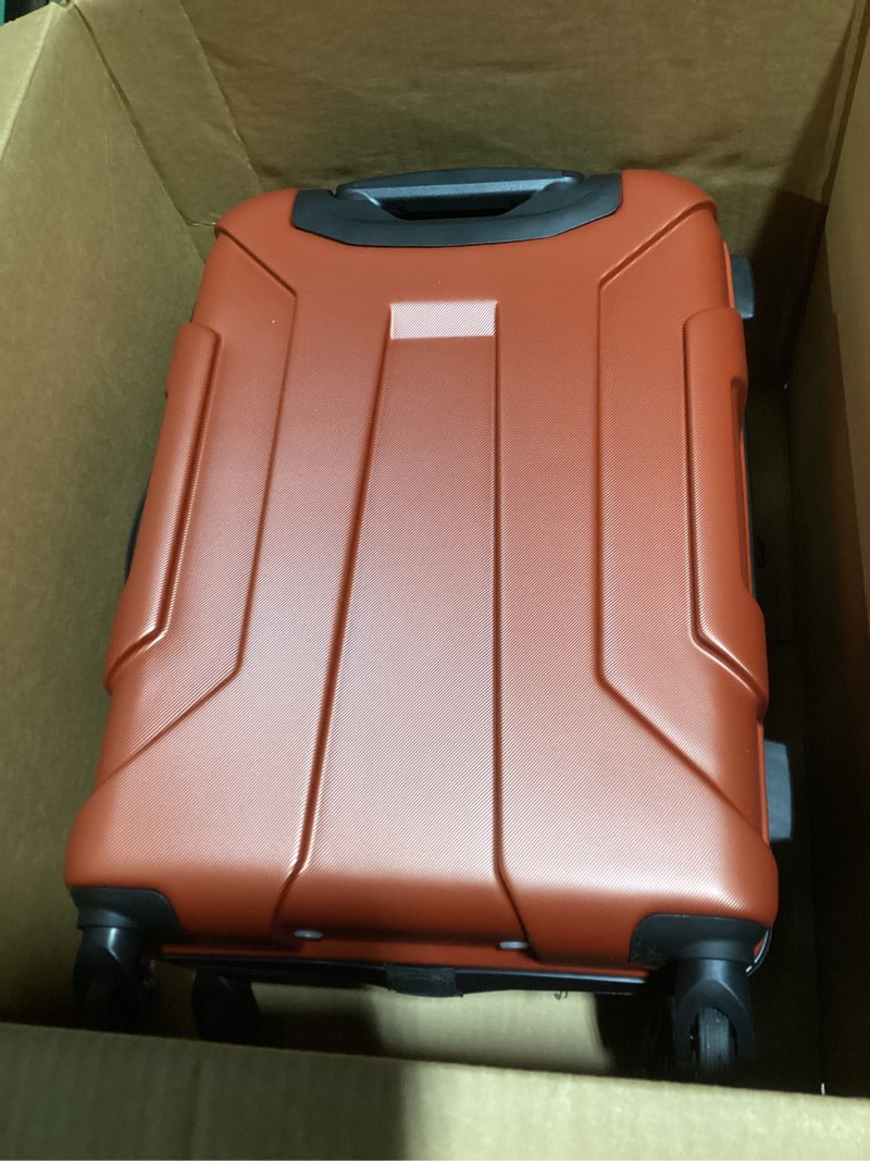 Condition photo showing Good Condition for samsonite centric hardside expandable luggage with spinner wheels, burnt orange, carry-on 20-inch carry-on 20-inch burnt orange