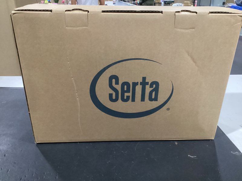Condition photo showing New/Like New for serta goose feather down fiber cotton comforter queen size - 100% cotton duvet insert - hotel luxury hypoallergenic bedding comforter all season medium warmth 90 x 90 inch white